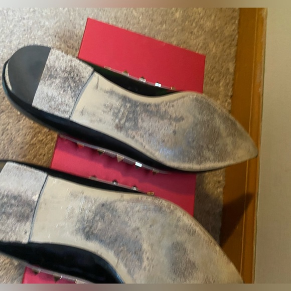 Valentino Garavani Rockstud Pointed Toe Ballerina Flat - Picture 8 of 13